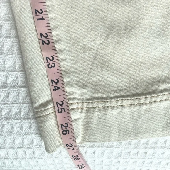 Old Navy Cream High-Rise Straight Cargo Jeans 12P - Picture 8 of 8